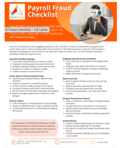 payroll fraud checklist image