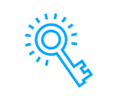 abstract key to signify a solution